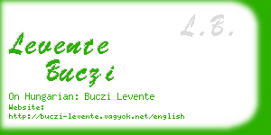 levente buczi business card